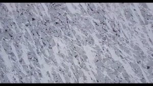 Fields of Ice Blocks on Lake Surface