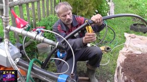 Насосная станция 2. Трубопровод, бойлер, кран, электрика