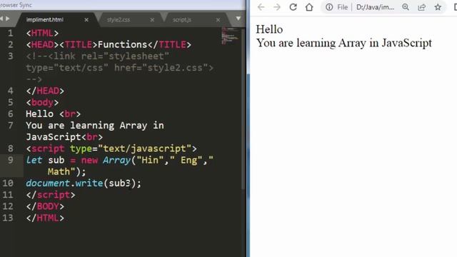 Array in JavaScript | JavaScript basic Lesson - 33 | JavaScript Arrays | JavaScript for beginners