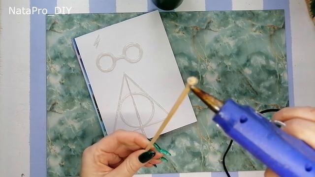 Блокнот для любителей Гарри Поттера. Идея применения горячего клея смотреть онлайн