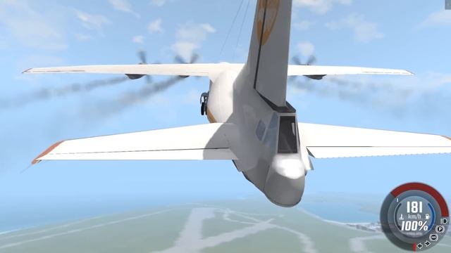 ПОЛЕТ СМЕРТИ! ШАНСОВ ВЫЖИТЬ НЕТ | BeamNG.drive смотреть онлайн