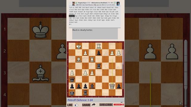 Tata Steel Chess Tournament 2023 - Round 7 || Arjun Erigaisi vs Nodirbek Abdusattorov