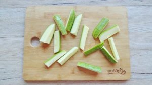 Кабачки в панировочных сухарях в духовке