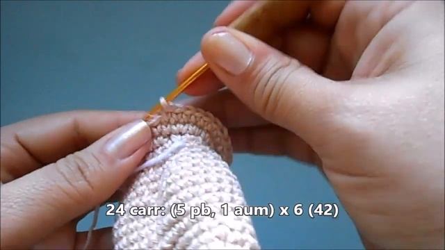 Ursinho amigurumi - mesma receita diferentes tamanhos