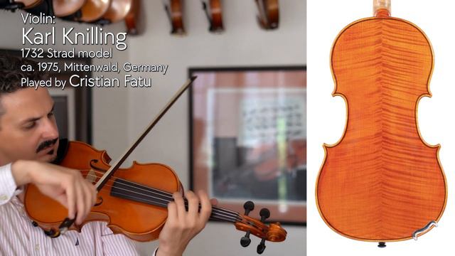 Karl Knilling 1732 Strad model violin, c. 1975, Germany / Cristian Fatu / at the Metzler Violin Sho смотреть онлайн