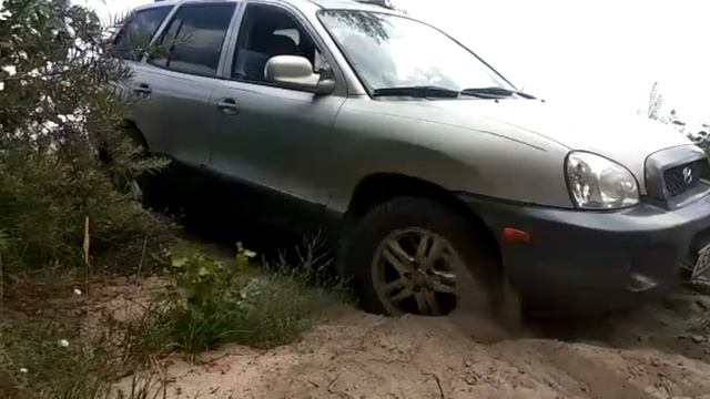 Муфта и песок на Hyundai Santa Fe смотреть онлайн