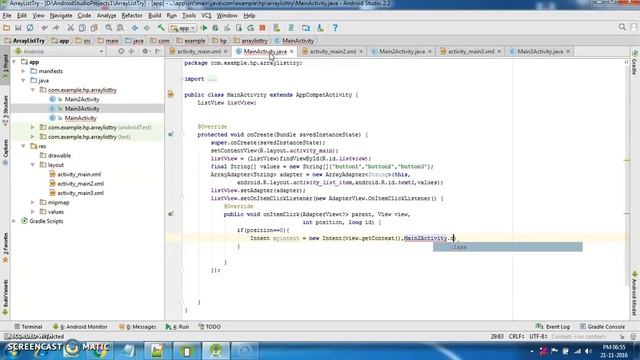 How to Open New Activity when ListView Items Are Clicked смотреть онлайн