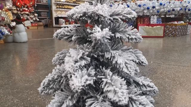 Ель "Сибирская" 0,6 м заснеженная диаметр 0,47 м 44 веточки ветки вниз 49061 смотреть онлайн