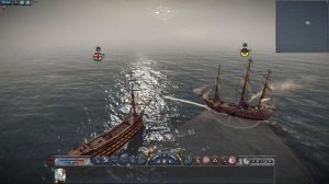 Napoleon Total War Дуэль: пароход против линейного корабля 1-го ранга