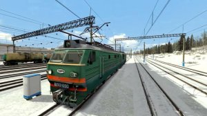 Train simulator classic ВЛ-10к c грузовым поездом 2347 - часть 1 (выезд из депо)