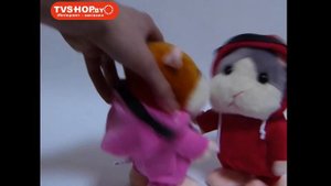 Ходячий и говорящий хомяк повторюшка Хомяк повторяшка. 18 см