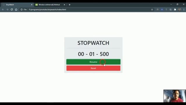 Finale - Adding PAUSE, RESUME and RESET functionality | Create a stopwatch