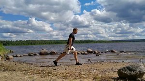 Зарядка. Тренировка ног.