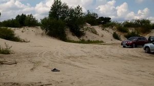 Subaru Outback party. Tribeca vs Outback in sand. Tribeca climb the hill. Встреча Аутбек клуба