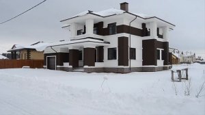 Дизайн фасада дома в стиле Райта