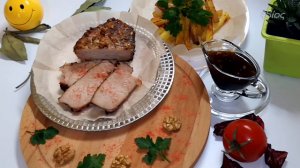 "Еда для двоих" | Запечённая свинина с соусом "Наршараб"