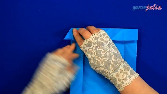 Оригами мусорное ведро из бумаги