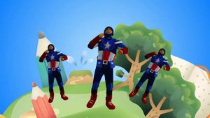 Чу Чу Ва | Капитан Америка | Детские песни | Танцы для детей