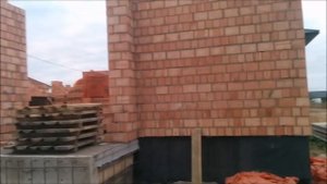 1 этаж стройка дома - кладка из кирпича за месяц. Как строит хорошая бригада