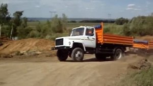 Самосвал САЗ Земляк с прицепом