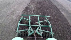 Испытания дисковой бороны для Т40/Test disc harrow for t40