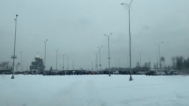 Парк Патриот Москва (февраль 2021): въезд на бесплатную парковку