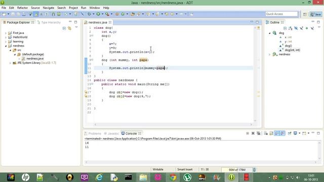 types of constructor and constructor overloading - The very basics of java