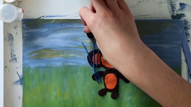 Чебурашка в технике Пластилинографиия смотреть онлайн