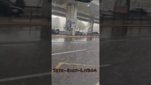 Chuva em Sete-Rios, Lisboa