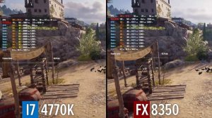 Сравнение FX 8350 vs i7 4770K с видеокартой RX 5700 XT | FULL HD | 7 Games