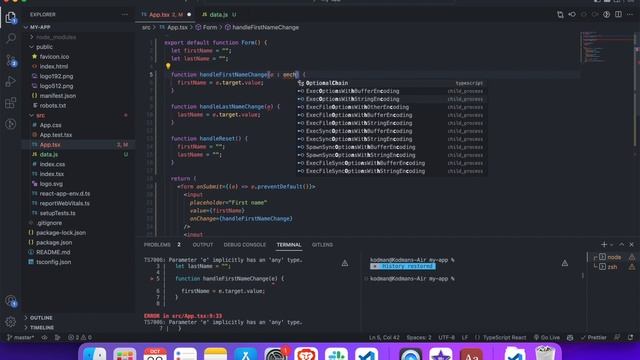 React-Typescript - State alistirmalar