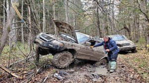 Грязевая оффроад покатушка Уазы, Тойота и Паджерик на маршруте Старокалужский тракт!