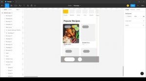 Food Recipe Application design on figma