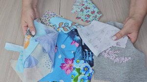 Посмотрите, какую красоту я сшила из остатков ткани! Лоскутное шитье