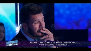 Marcelo Tinelli no contuvo sus lágrimas cuando escuchó cantar a Alexis Cristóbal de 12 años