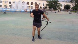 Фланкировка нагайкой. Русская пробежка-Владивосток. 10 августа 2014 г.