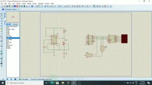 4-Bit Up/Down Counter using IC 555 l Proteus software