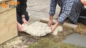 Как укладывать каменный ковер