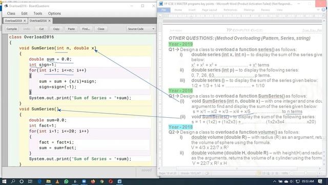 Lec 7 Function | Method Overloading in Java | 6 board Question from 2014 to 2019 | ICSE Class 10