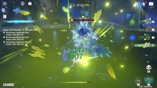 3.6/3.7 Spiral Abyss!│Kazuha Yelan National & Nilou Bloom | Floor 12 - 9 Stars | Genshin Impact смотреть онлайн