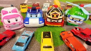 Робокар Поли Рой Хэлли Эмбер спасают Хот Вилс Мультики про Машинки