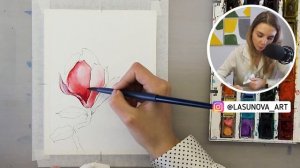 Рисуем цветы акварелью. Мастер-класс: как нарисовать магнолию.