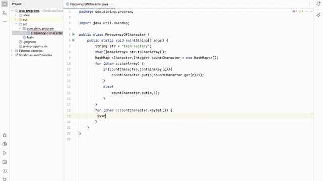 Program-12 ||Frequency of characters in String|| JAVA ||Tutorial || Interview смотреть онлайн