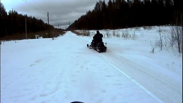Снегоход БУРАН и снегоход самоделка ТУРБО.