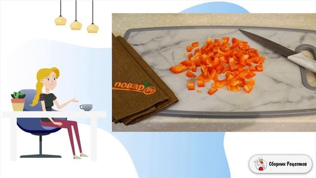 Салат Поросенок с копченой курицей