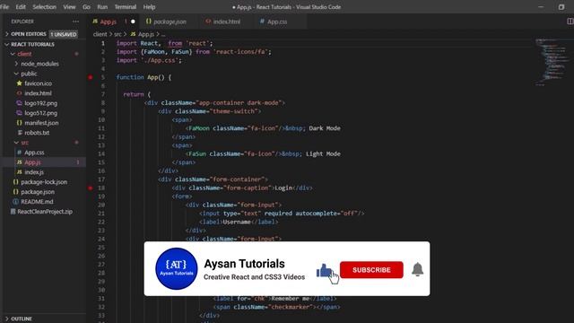 React Light Mode and Dark Mode Easy Way | React and CSS3 Tutorials смотреть онлайн