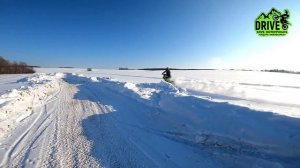 SNOW bike AVANTIS A7 аэросъёмка, укатываем поля.