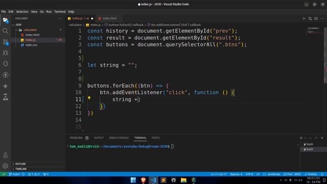 How to make a Calculator using HTML, CSS & JavaScript. | Javascript-30