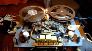 Работа ЛПМ магнитфона Комета 201 1962 года выпуска после профилактики