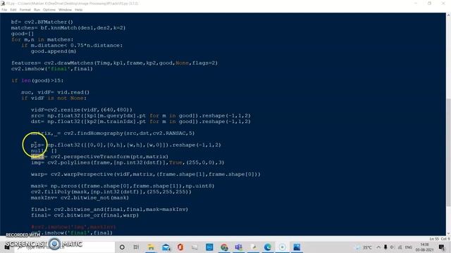 Augmented Reality Virtual Video Displayer using OpenCV смотреть онлайн